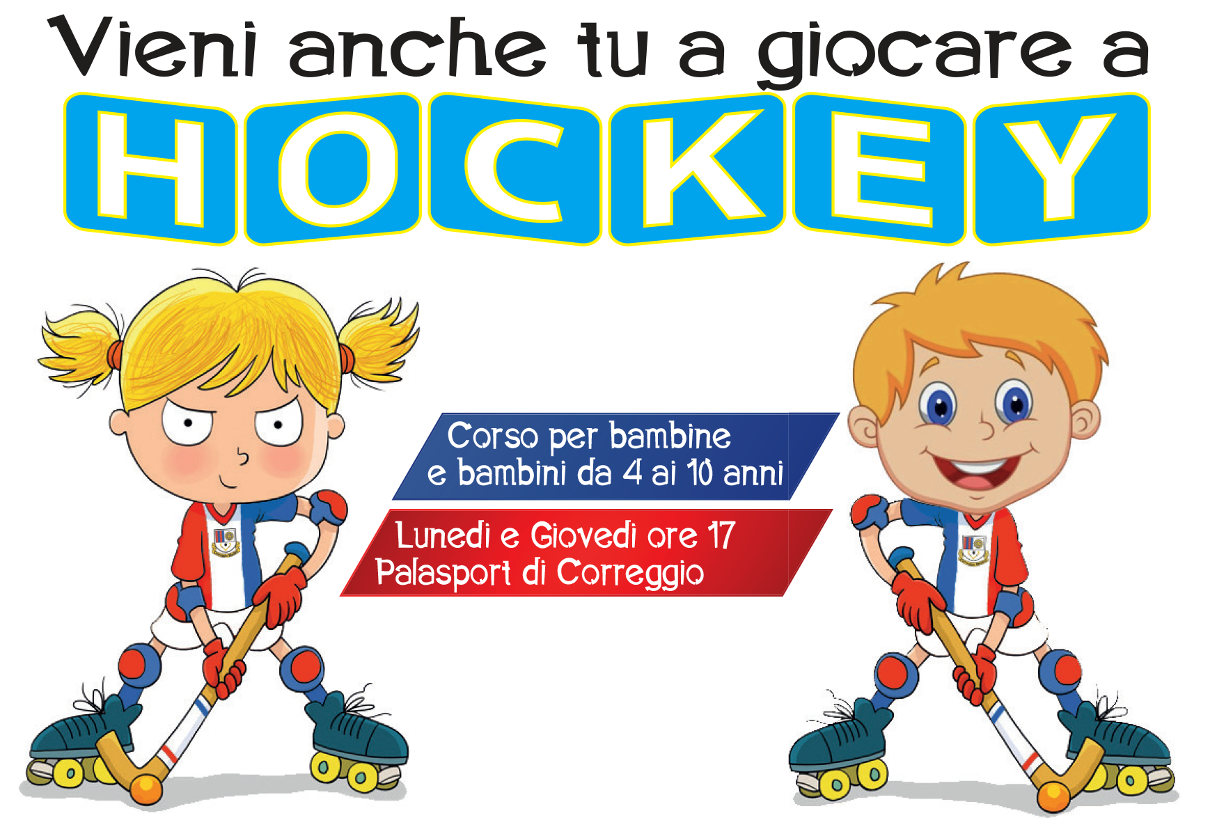 Corso di avviamento all'hockey su pista Correggio Hockey A.S.D.